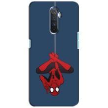 Чехол Супергерой Человека Паука на Realme X2 Pro (На паутине)