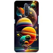 Чохол (ТПУ) з планетами на Realme X2 Pro (Сонячна система)