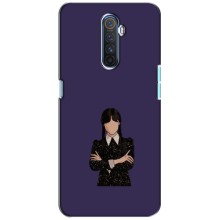 Чехлы Венсдей на Realme X2 Pro Уэнсдей (AlphaPrint) (Уэнздей в черном)