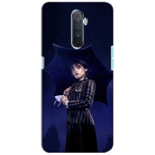Чехлы Венсдей на Realme X2 Pro Уэнсдей (AlphaPrint) (Уэнздей с зонтом)