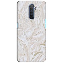 Мраморный чехол на Realme X2 Pro (VPrint) (Белый мрамор)