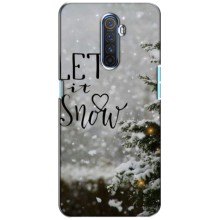 Новогодние, Праздничные Чехлы для Realme X2 Pro - 2024 год (Let it snow)