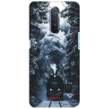 Новогодние, Праздничные Чехлы для Realme X2 Pro - 2024 год (Зимний поезд)