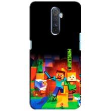 Чехлы для Realme X2 Pro (Персонажи Майн Крафт) (Герой Майнкрафт)