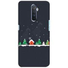 Силіконовий бампер на різдво для Realme X2 Pro (Місто зимове)