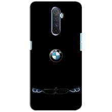 Силиконовый бампер с картинкой машины на Realme X2 Pro (Черный BMW)
