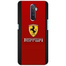 Силиконовый бампер с картинкой машины на Realme X2 Pro (Ferrari Logo)
