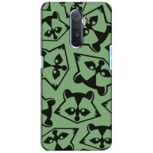 Силиконовый Чехол с Енотами на Realme X2 Pro (Мордочки Енота)