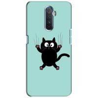 Силіконовий чохол з котиком для Realme X2 Pro (Падаючий кіт)