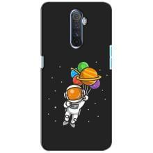Силиконовый Чехол с принтом "Космонавты" на Realme X2 Pro (Космонавт с шариками)
