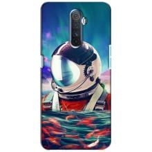 Силиконовый Чехол с принтом "Космонавты" на Realme X2 Pro (Космонавт в воде)