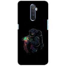 Силиконовый Чехол с принтом "Космонавты" на Realme X2 Pro (В руках земля)