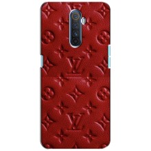 Текстурный Чехол Louis Vuitton для Реалми Х2 Про – Красный ЛВ