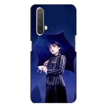 Чохол з картинкою Венсдей на Realme X3 – Венсдей з парасолькою