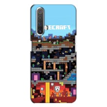 Чохол Майнкрафт на Realme X3 (AlphaPrint) Minecraft (фон Minecraft)