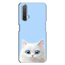 Чехол на тематику: Коты для Realme X3 – Белый кот