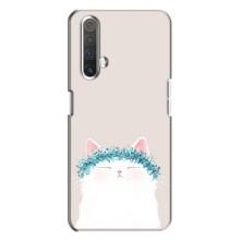 Чехол на тематику: Коты для Realme X3 – Белый котик