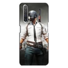 Силиконовый чехол с картинкой "Герой Pubg" на Realme X3 – Пабг
