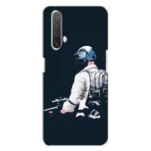 Силиконовый чехол с картинкой "Герой Pubg" на Realme X3 – В экиперовке