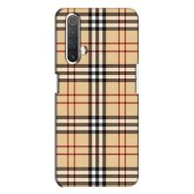 Чехол с Брендами одежды на Реалми Х3 – Burberry стиль