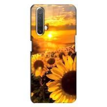 Чохол з Квітами для Realme X3 (поле соняшників)