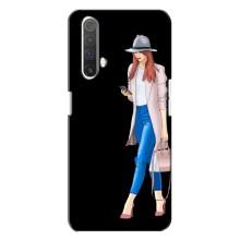 Чехол с картинкой Модные Девчонки Realme X3 – Девушка со смартфоном