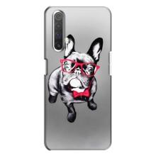 Чохол (ТПУ) Милі песики для Realme X3 – Бульдог в окулярах