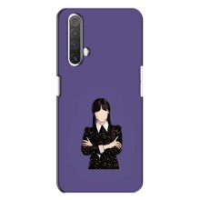Чохли Венсдей на Realme X3 Уенсдей (AlphaPrint) (Венздей у чорному)