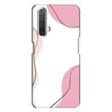 Чохол квітковий дизайн для Realme X3 – Рожевий фон