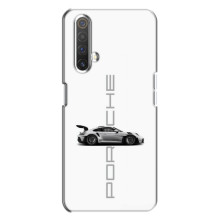 Чохол з авто Порше для Realme X3 – білий порше