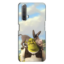 Чехол с мультфильмом Шрек на Realme X3 – Шрек и осел