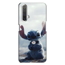 Чохол з малюнком Стіч для Realme X3 – Стіч з квіткою
