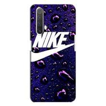 Чохол з логтипом Найк на Realme X3 (Найк на фіолетовому)