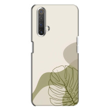 Силиконовый чехол с принтом в цветах на Realme X3 – Монстера зелёная