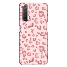 Чохол з розовим принтом для Realme X3 (Рожевий леопард)