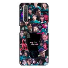 Чехол Гра в кальмара для Realme X3 – Коллаж игры кальмара