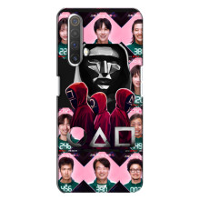 Чехол Гра в кальмара для Realme X3 – Персонажи игры кальмара