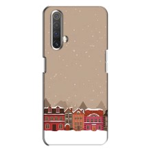 Новорічні, Святкові Чохли для Realme X3 - 2024 год (Зимове місто)