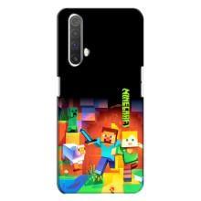 Чехлы для Realme X3 (Персонажи Майн Крафт) – Герой Майнкрафт