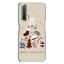 Рождественские Чехлы для Realme X3 (VPrint) (Merry Christmas)