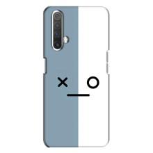 Чохли (ТПУ) (смішні стікери) для Realme X3 – Сіро-білий