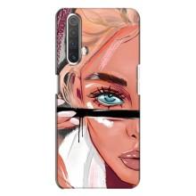 Силіконовый Чохол на Realme X3 з картинкой Модных девушек – Дівчина та вії