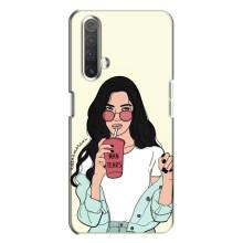 Силіконовый Чохол на Realme X3 з картинкой Модных девушек – З напоєм