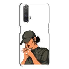 Силіконовый Чохол на Realme X3 з картинкой Модных девушек – У зеленому