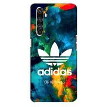 Чохли Адидас для Realme X50 Pro (AlphaPrint) (Яскравий Адідас)