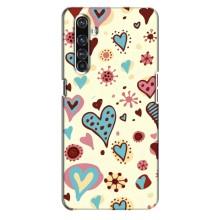 Чехлы для любимой на Реалмі Х50 Про (VPrint) (Сердечки)