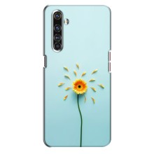 Чехлы с Цветами для Realme X50 Pro (VPrint) (Желтый цветок)