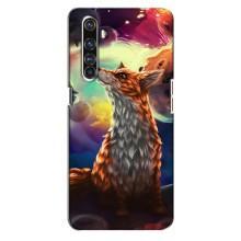Чохли з картинкою Лисичка для Realme X50 Pro (VPrint) (Лисичка в космосі)