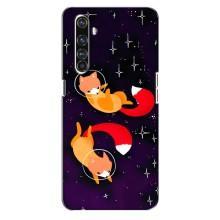 Чохли з картинкою Лисичка для Realme X50 Pro (VPrint) (Лисички космонавти)
