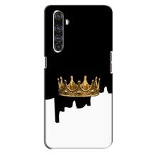 Чехол (Корона на чёрном фоне) для Реалми Х50 Про – Золотая корона